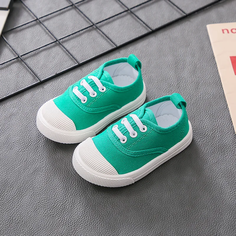 

11.5-15.5cm Brand Canvas Infant First Walkers,Candy Pure Baby Sneakers,Black Green Yellow Slip-on Soft Toddler Casual Flat Shoes
