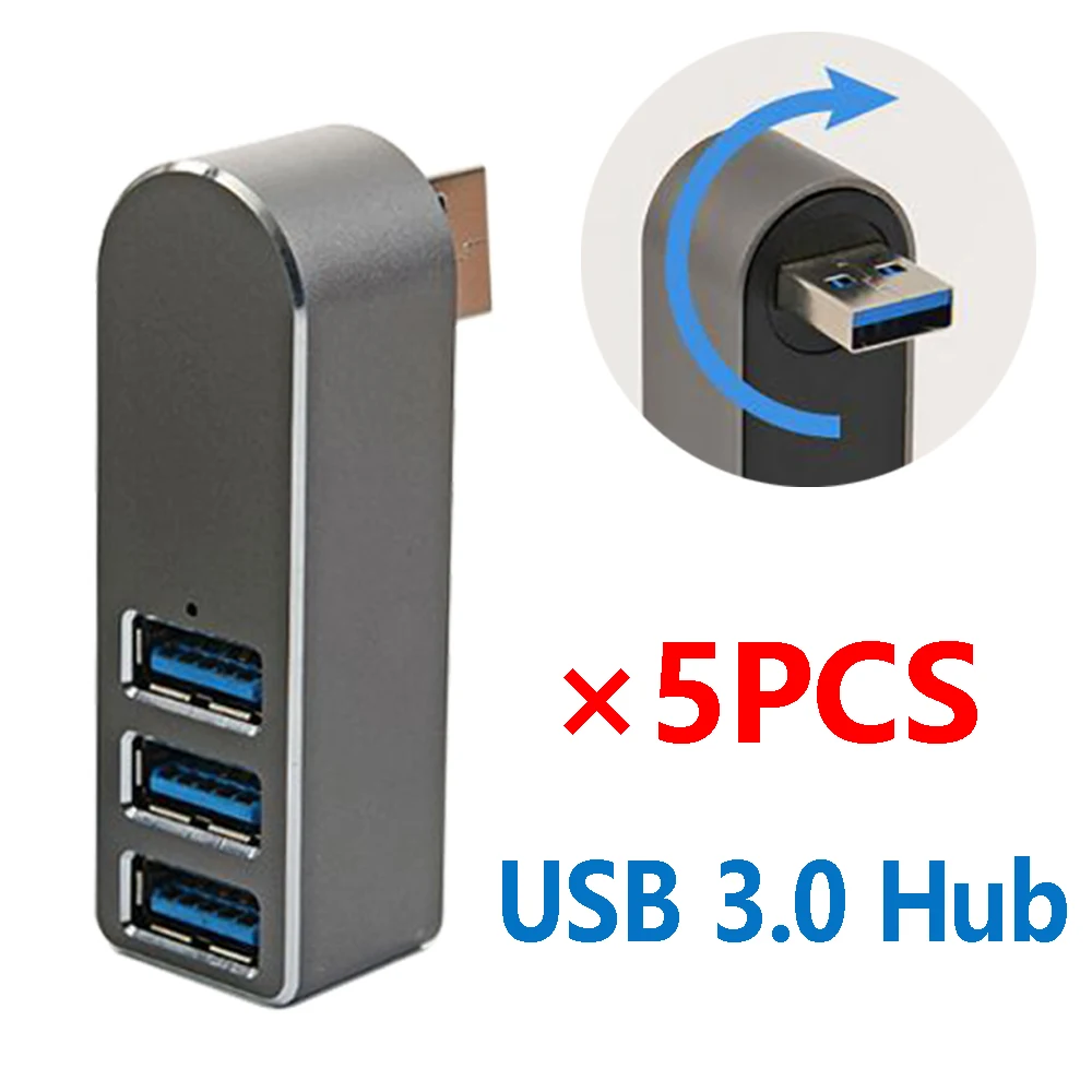 [5 шт.] высокоскоростной мини концентратор USB 3 0 из алюминиевого сплава с портами