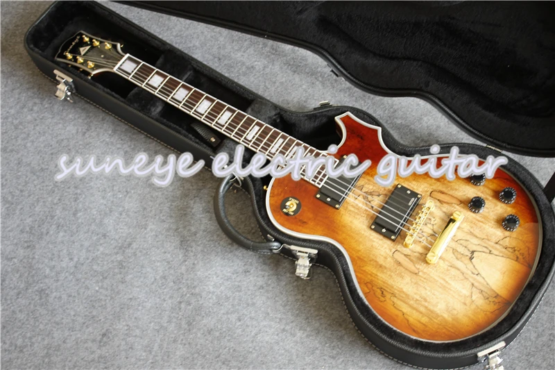 Китай Suneye Пользовательские электрогитара с естественной древесины красное