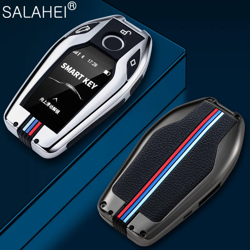 

Чехол для автомобильного ключа из цинкового сплава и силикагеля, чехол с дистанционным управлением для BMW 5, 7 серии, G11, G12, G30, G31, G32, I8, I12, I15, G01, ...