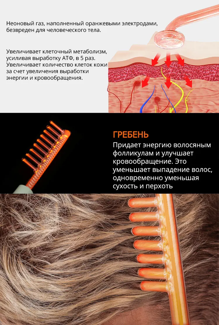 Портативный Электрод DARSONVAL, высокочастотный прибор для удаления акне, уход за кожей лица, массажер для лица, устройство для красоты, спа-салон, для дома