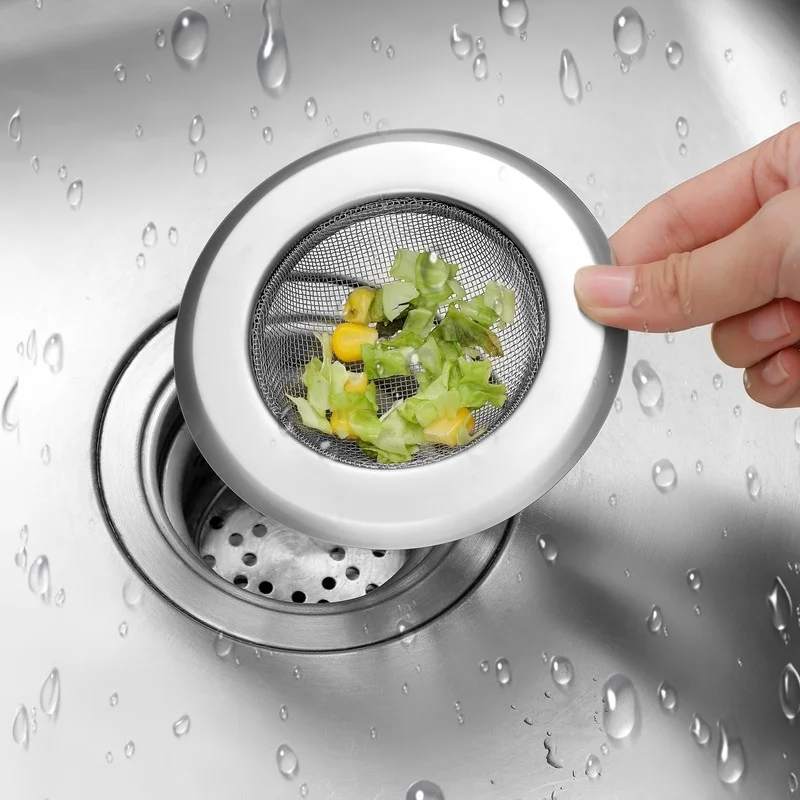 

Stainless Steel Bathtub Hair Catcher Stopper Shower Drain Hole Filter Trap Kitchen Sundries Metal Sink Strainer Floor Drain