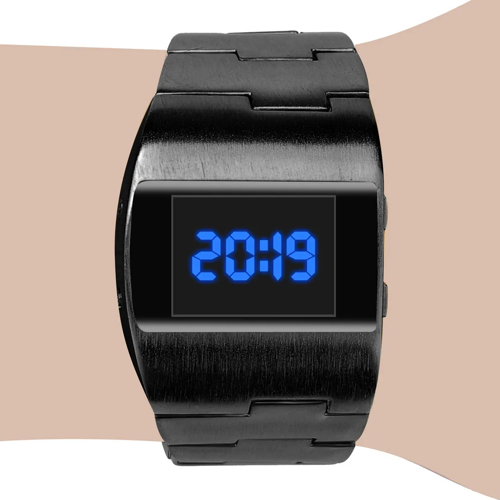 

Electronic Watch LED Display Irregular Shape Dial Sports Watch for Men Luxury Digital Electronic Wristwatch Relogio Masculino