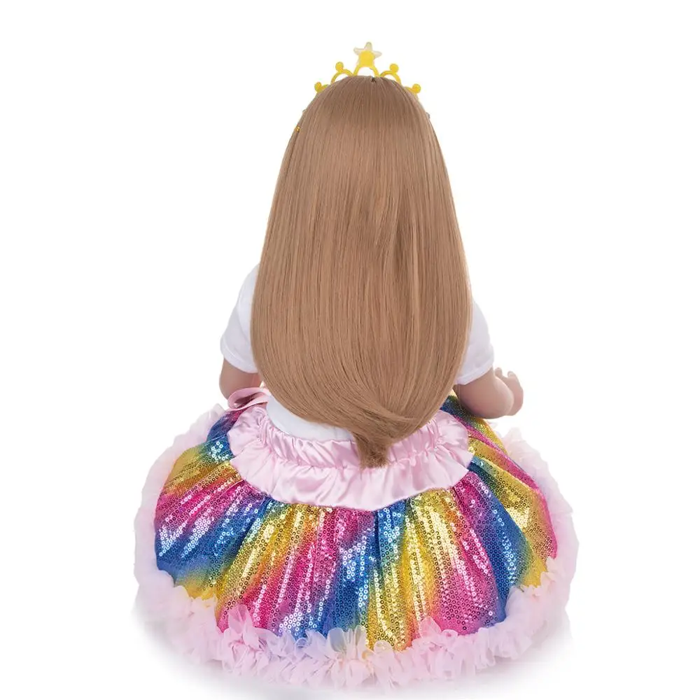 

KEIUMI Wholesale Soft Reborn Baby Doll Silicone 24 Inch Stuffed Girl Reborn Menina Boenca Educational Baby Toy For Birthday Gift