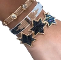bluestar miyuki black heart bangle set boho women eye bracelet set star jewelry 2020 tassel handmade bracelet set