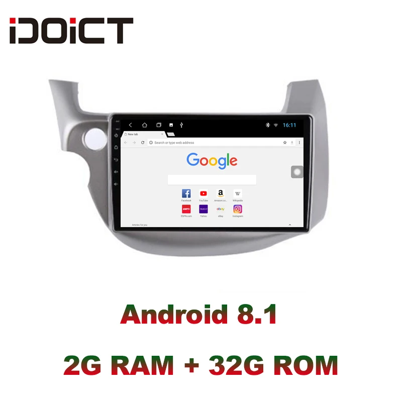 IDOICT Android 8 1 IPS 2G + 32G ядерный автомобильный dvd-плеер GPS навигация Мультимедиа для Honda