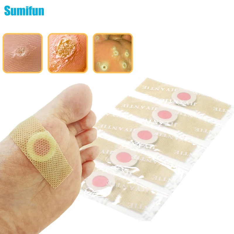 

Sumifun 12pc Foot Corn Removal Killer Calluses Plantar Warts Thorn Pain Relief Curative Plaster Medical Sticker Curative Plaster