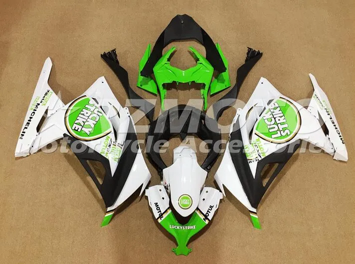 

Комплект обтекателей для мотоцикла, комплект из АБС-пластика для kawasaki Ninja300 EX300 13 14 15 16 17 18 19, кузов белого и зеленого цвета на удачу