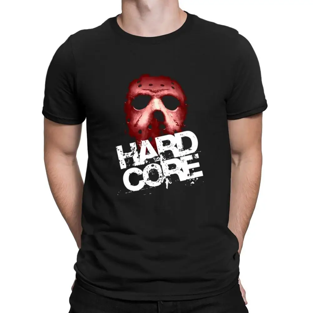 

Новинка, футболка с маской хардкор, смешной костюм Humor существа, графическая футболка с героем для мужчин, Весенняя облегающая футболка с кр...