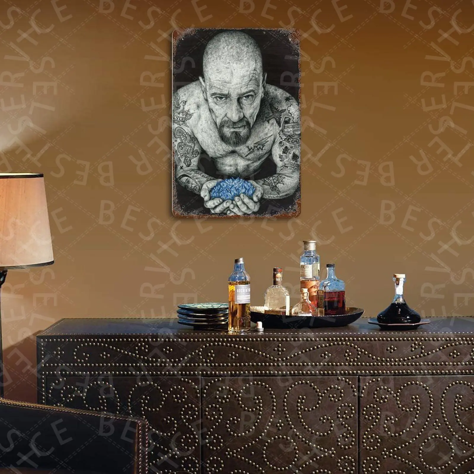 

Heisenberg Metal Sign Vintage Plaque Tin Sign Plate Wall Decor Bar Club Man Cave Art Painting Gift Custom