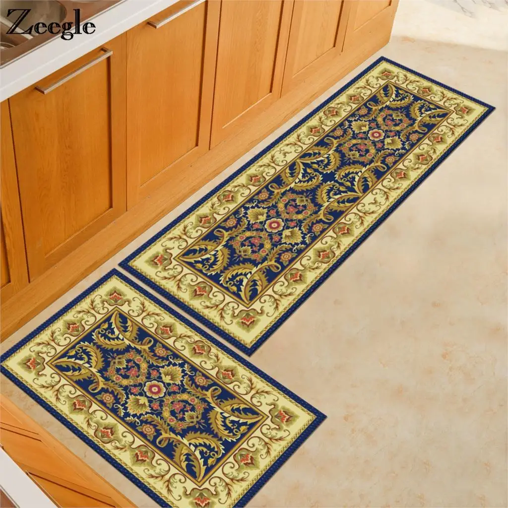 

Zeegle Rectangle Kitchen Rugs Home Decoration Carpets Living Room Bedroom Area Rug Doormats Bedside Mats Non-slip Bathroom Rugs