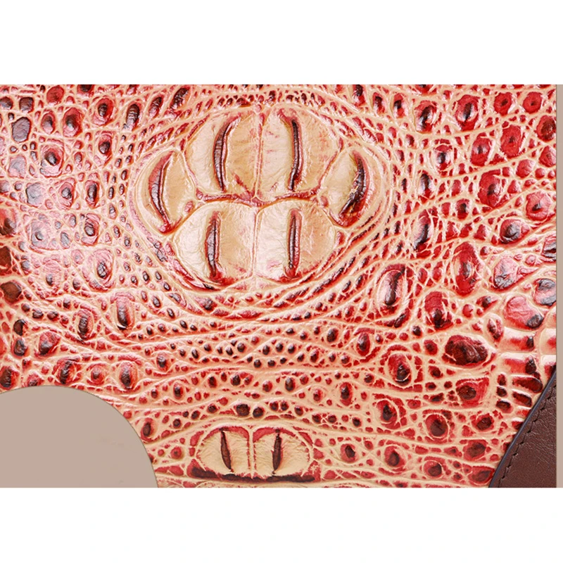 Новые ручные сумочки из коровьей кожи с узором крокодиловая кожа модная Ретро