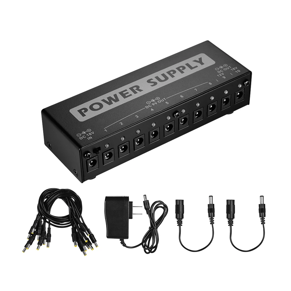 Портативная электростанция для гитарных эффектов распределитель с 10