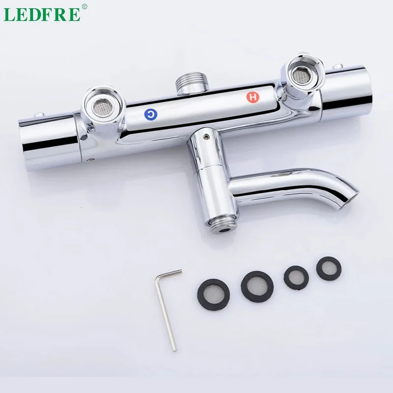 LEDFRE Термостатические Смесители для ванной комнаты ванны душа с ЖК экраном