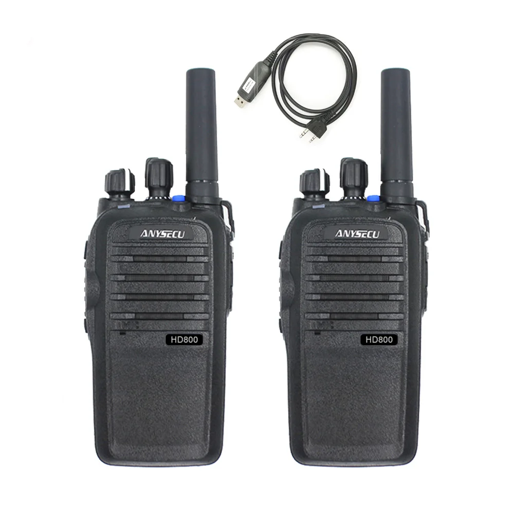 Радиостанция Anysecu 4G POC HD800 2 шт. рация с Sim картой Linux IP радио GPS поддержка настоящего