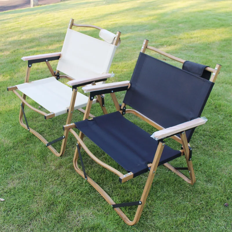구매 야외 접이식 휴대용 의자, 초경량 레저 캠핑 낚시 피크닉 의자 알루미늄 나뭇결 낮잠 해변 의자 좌석