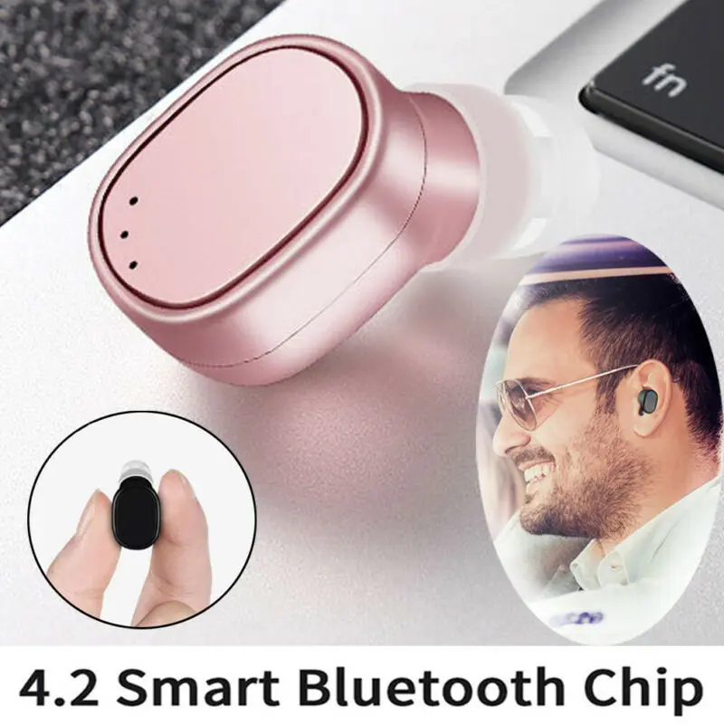 4 вида цветов одиночные наушники вкладыши мини Bluetooth с магнитной USB зарядкой Лидер