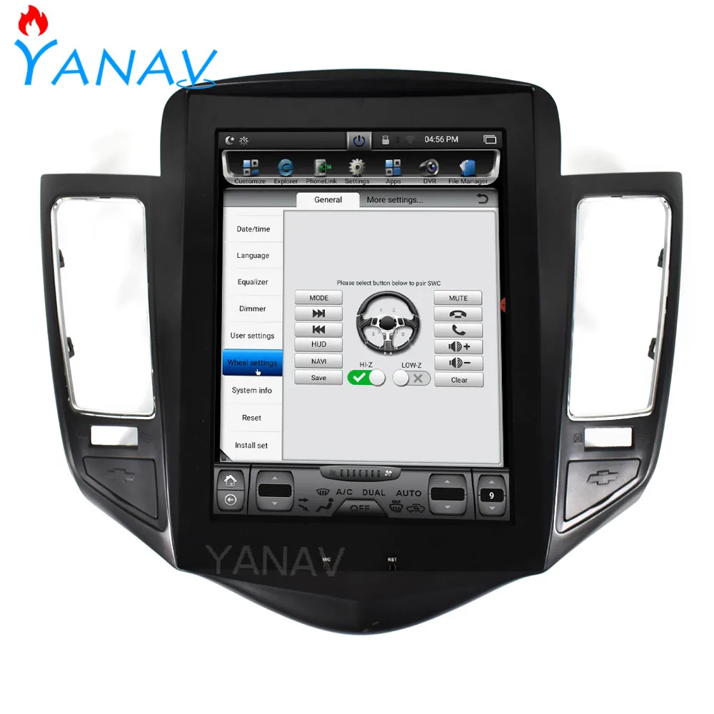 

2 DIN Android Car Radio Stereo Receiver For-Chevrolet Cruze 2016-2017 GPS Navigation Video HD Screen Multimedia Player Head Unit