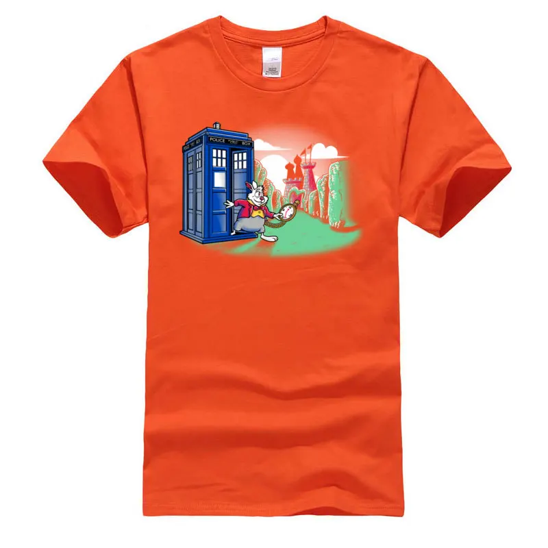 Футболка Dr Who Fast Rabbit Tardis Мужская футболка R2D2 Daleks Machine из чистого хлопка Молодежные