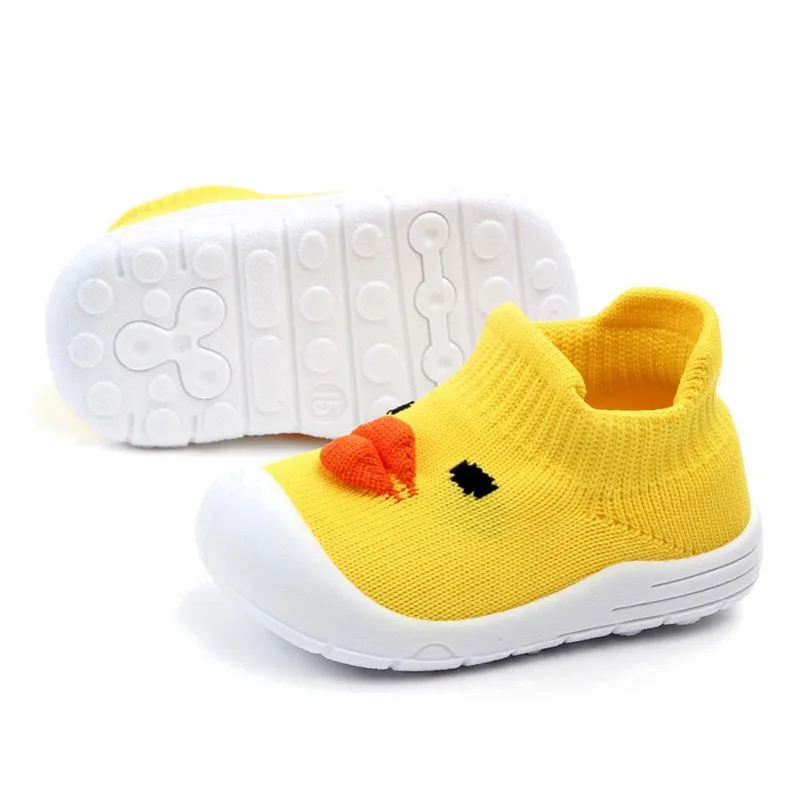 

2019 Autumn Baby Boys Cartoon Pattern Anti-Slip Shoes Sneakers Soft Soled First Walkers Walking Crib Shoe