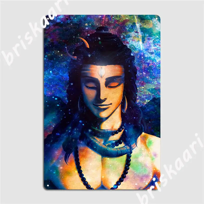 

Shiva Metal Sign Pub Mural Painting Décor Vintage Tin Sign Poster