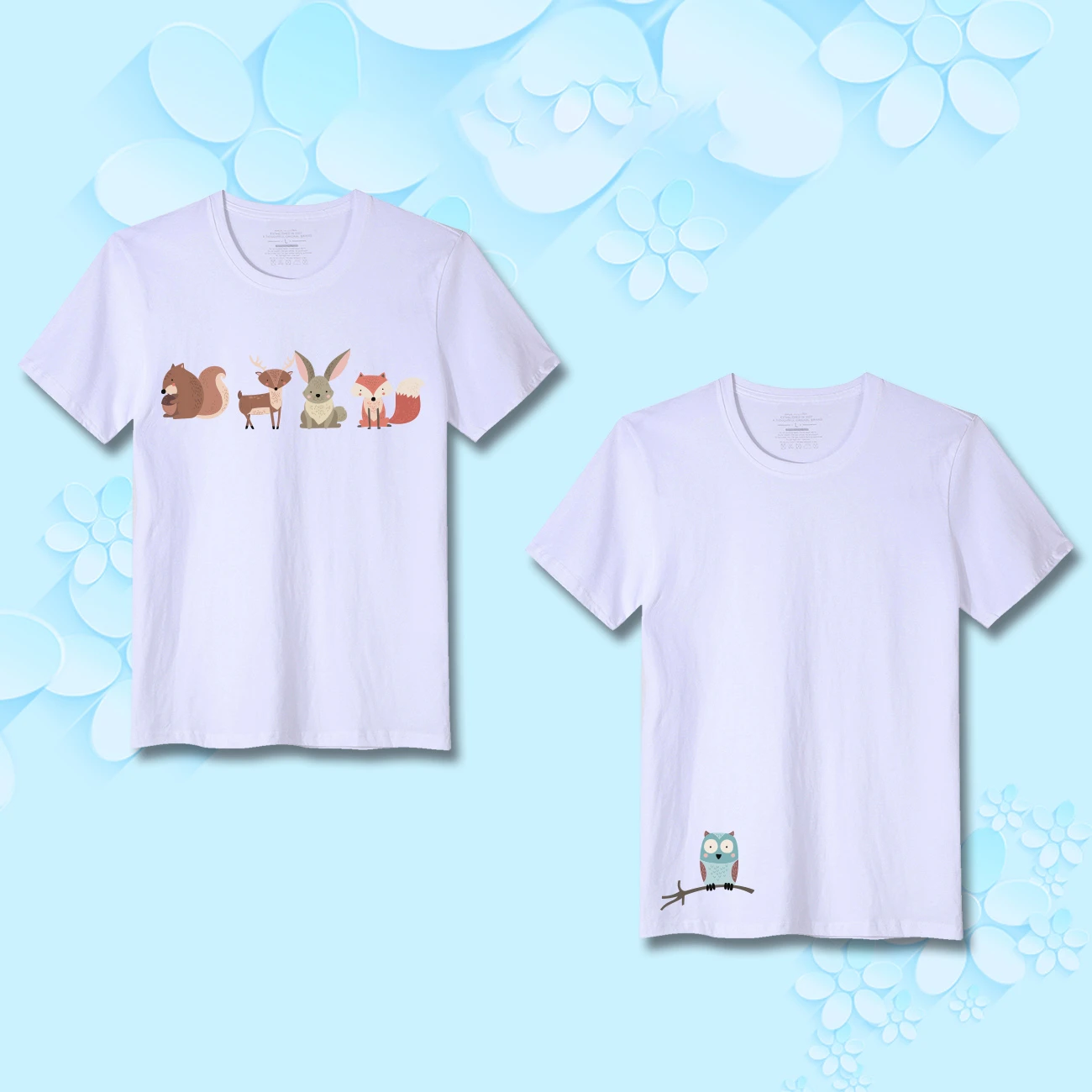 Термонаклейки для одежды лиса кролик животные термонаклейки легко нажимаются |