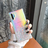 Glitter Star Transparent Slicone Case For Samsung A71 A51 S20 Ultra PLUS S20FE A21 Note Note Shockproof Cover