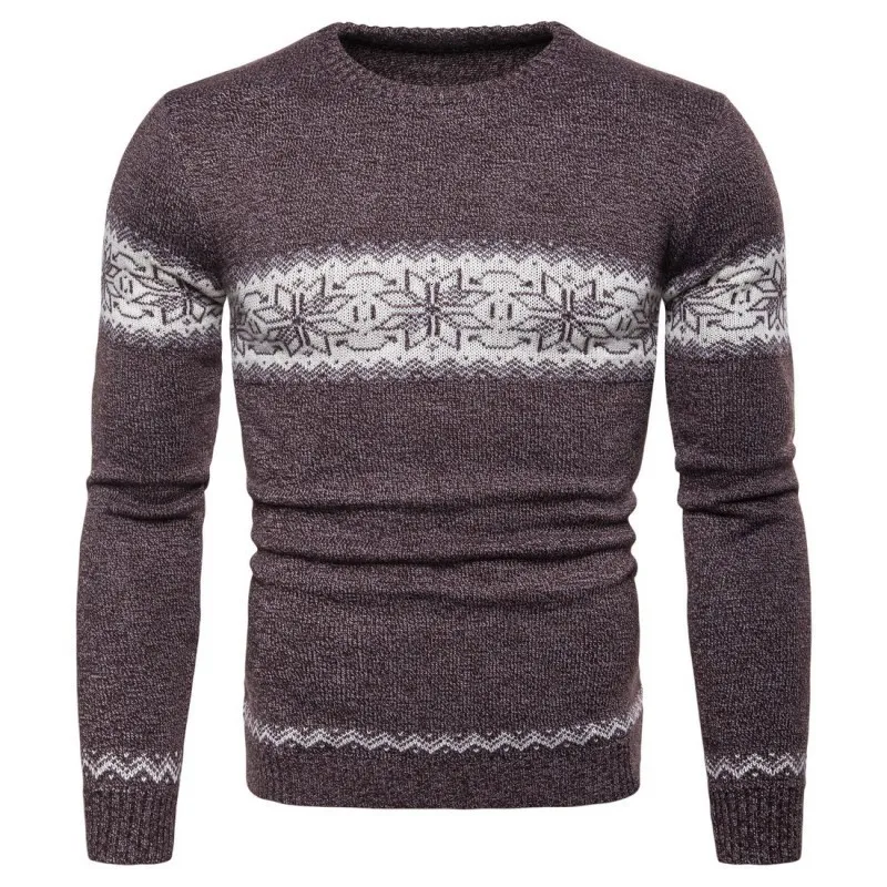 Новинка 2020 зимний мужской свитер с длинным рукавом модный вязаный пуловер