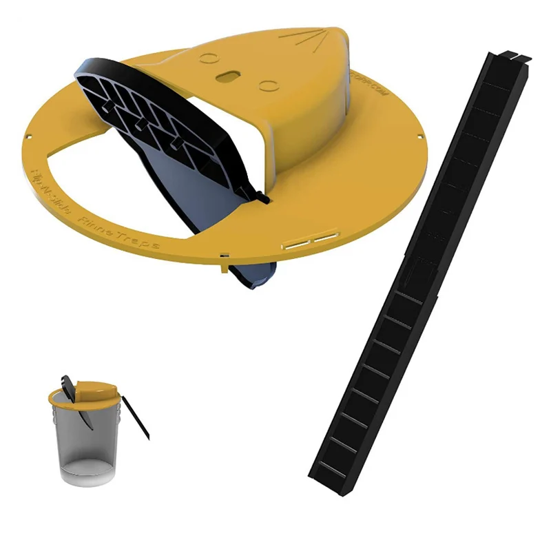 

Reusable N Slide Bucket Lid Mouse Rat Mouse Trap Smart Mouse Rat Trap Plastic Flip Humane Or Lethal Trap Door Style Multi Catch