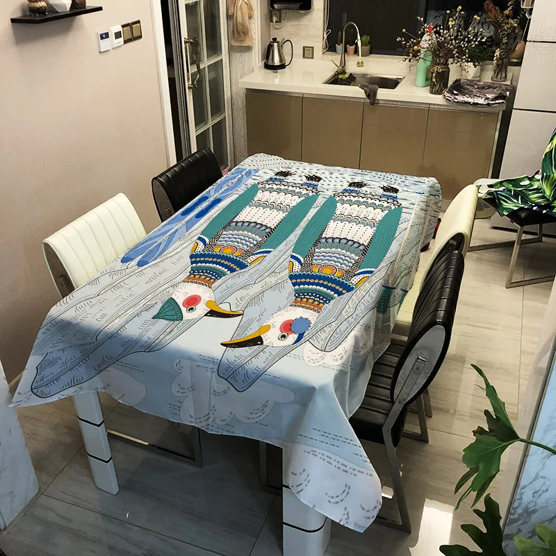 

PVC animal pattern printing washable tablecloth