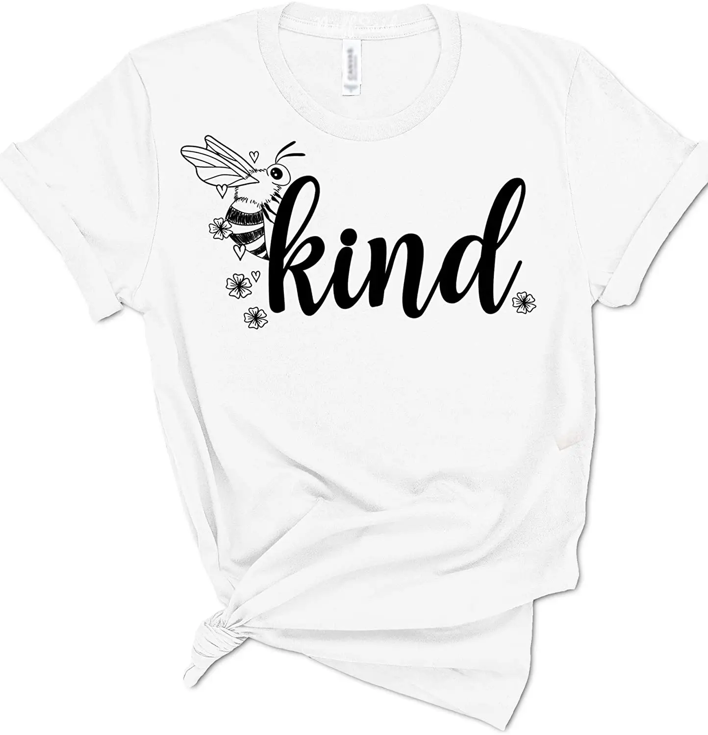 

Shirt Women Kawaii Summer Tops T-shirt Tee Shirt Unisex Graphic Bee Kind Cute Woman's Summer T-Shirt - Save The Bees Graphic Tee
