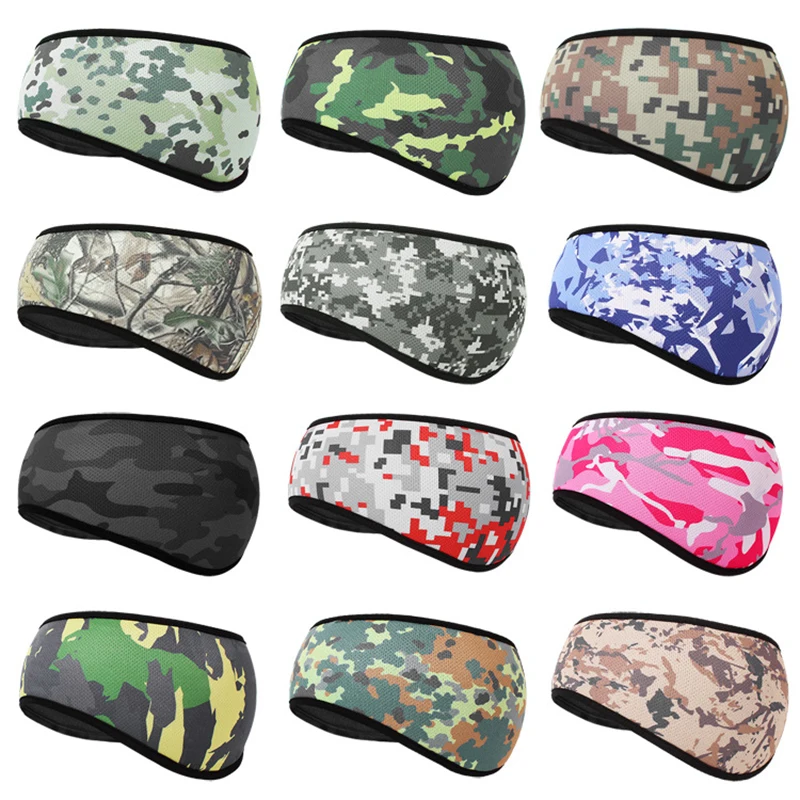 Флисовые наушники камуфляжная Теплая повязка на голову для верховой езды