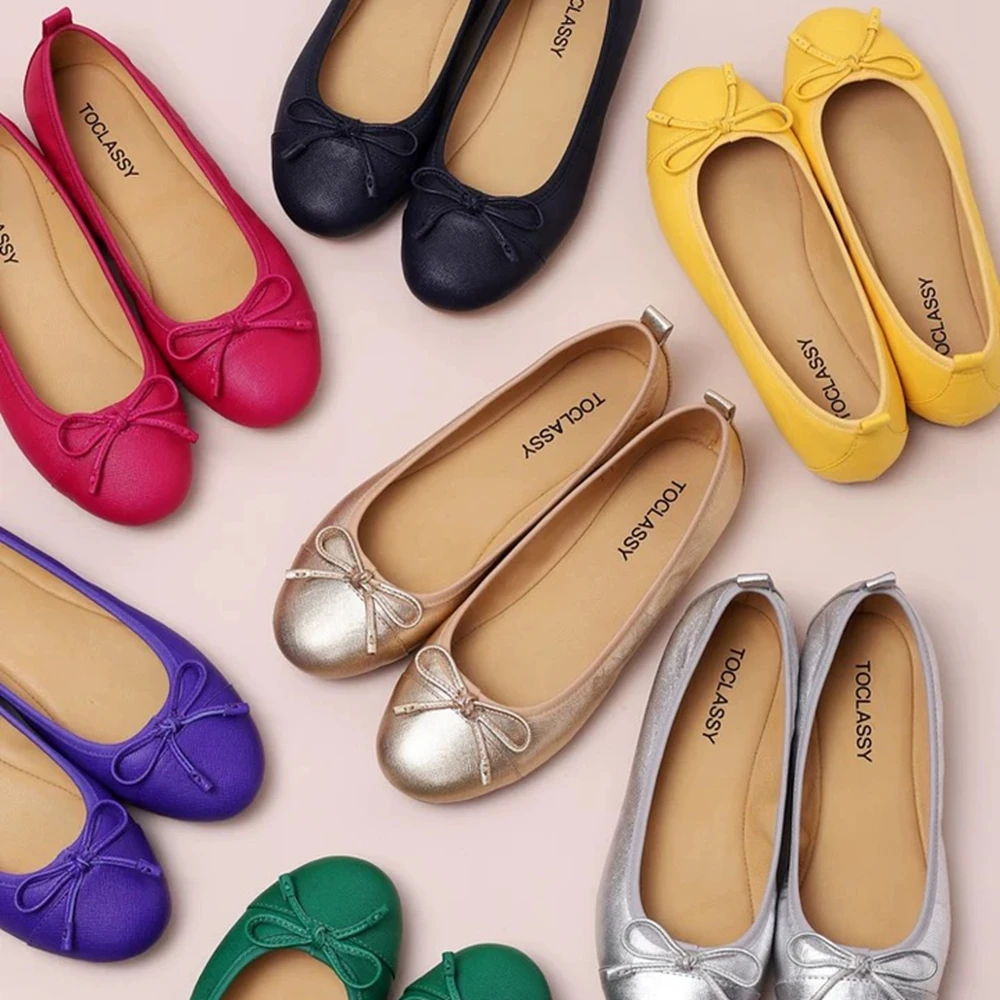 Женские туфли ручной работы из натуральной кожи на мягкой плоской подошве