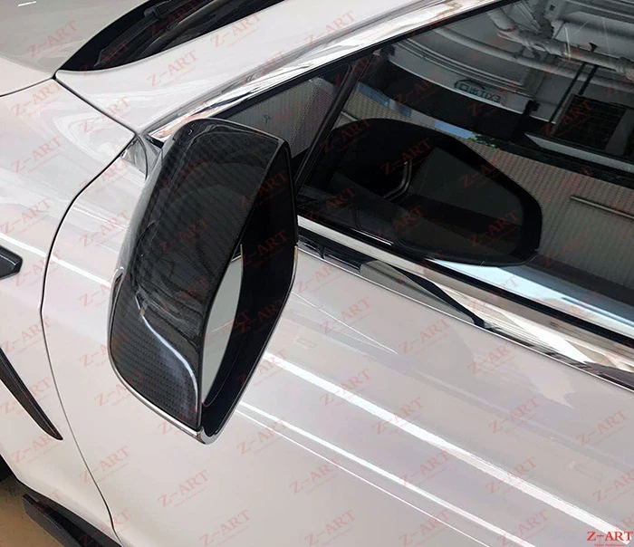 Z ART для TESLA модель S Крышка зеркала из углеродного волокна Tesla зеркало заднего вида
