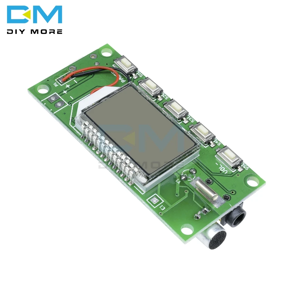 DSP PLL 87-108 МГц стерео fm-передатчик модуль цифровой ЖК-дисплей беспроводной микрофон плата многофункциональная частотная модуляция