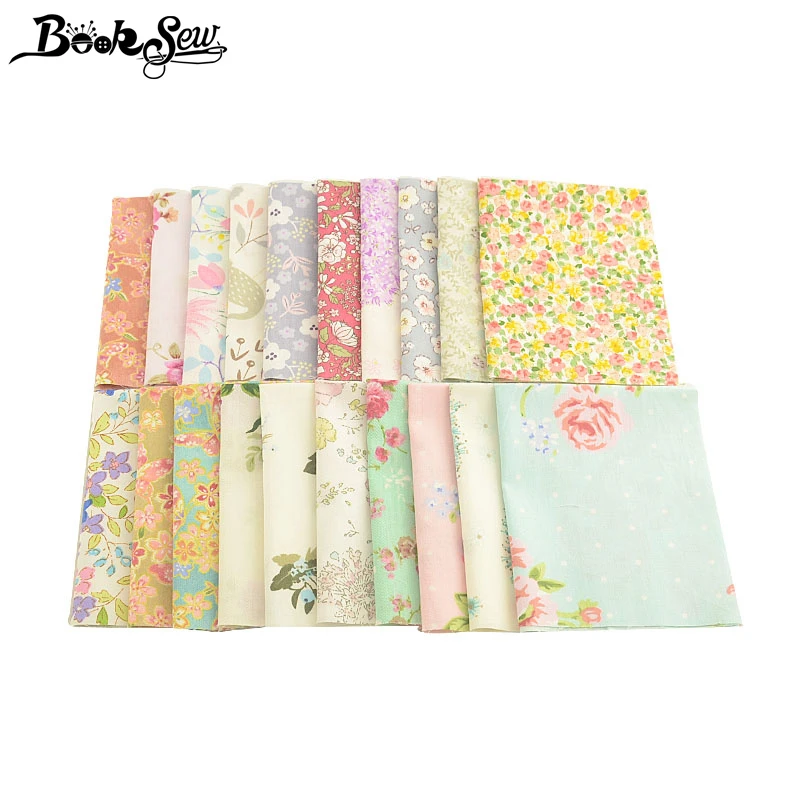 Booksew 100% хлопчатобумажная ткань с цветами 20x25 см пэчворком из Анкары сделай сам