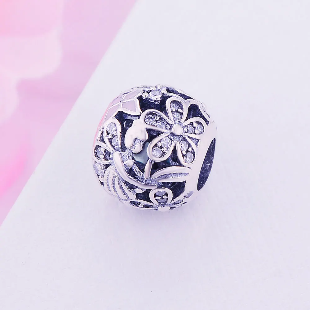 Цена оптовой продажи Новый Ослепительная Дейзи Фея Шарм серебряные бусины 925