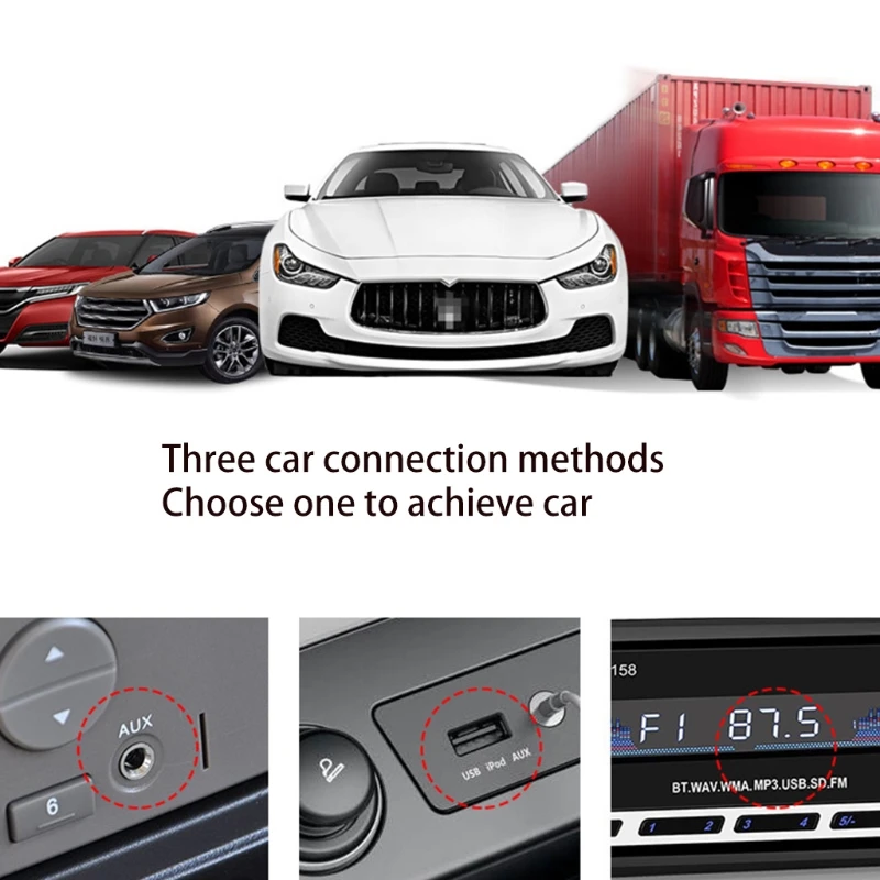 

USB Bluetooth-compatible 5.0 Adapter 2In 1 FM Receiver Transmitter 3.5mm AUX Stereo Adapter for TV PC Computer Car