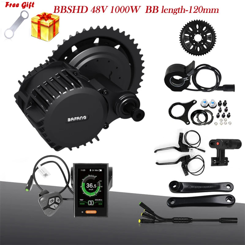 8fun Bafang BBS03 BBSHD 48 V 1000 W 120 мм 46 T Bicicleta Eletrica комплект среднемоторный привод для Ebike с C961 C965 850C DPC18 Дисплей