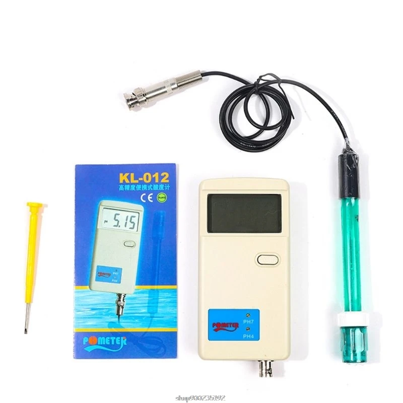 

PH-012 Quality Purity PH Meter Digital Tester for biology chemical laboratory 0.00-14.00ph Analyzer O07 20 Dropship