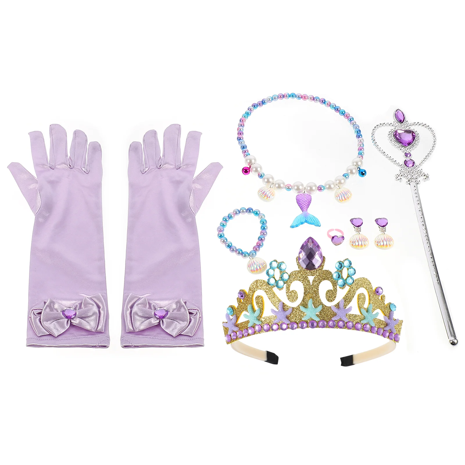 

1 комплект, детский декоративный браслет и кольцо «русалка»