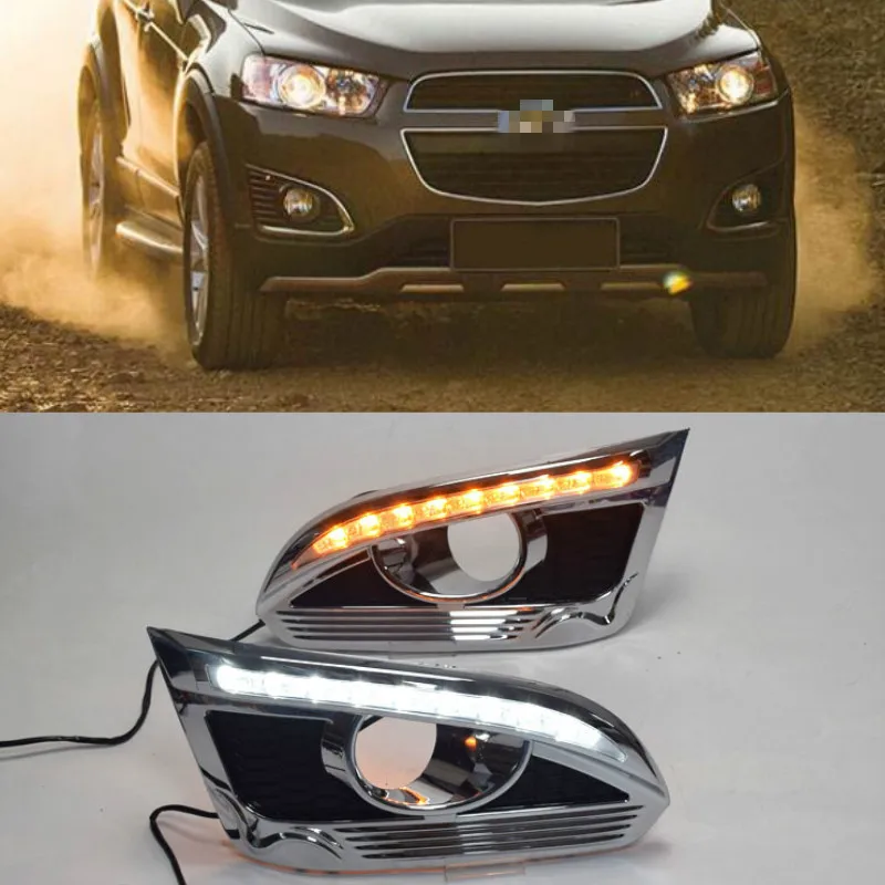 Дневные ходовые огни 2 шт. для Chevrolet Chevy Captiva 2014 2015 2016 DRL противотуманная фара | Фара для авто в сборе -10000340298165