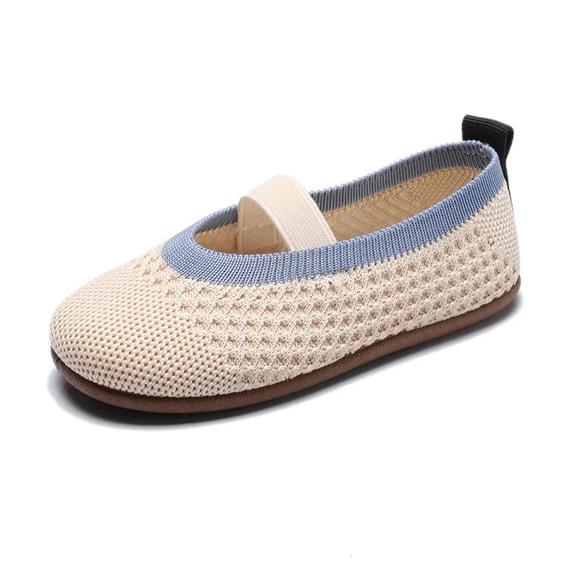 

Kids Flats 2021 Spring Fashion Shoes Baby Shoes Soft Girls Comfortable Flats Toddlers Brand Black Breathable Shoes PY-MJ-087