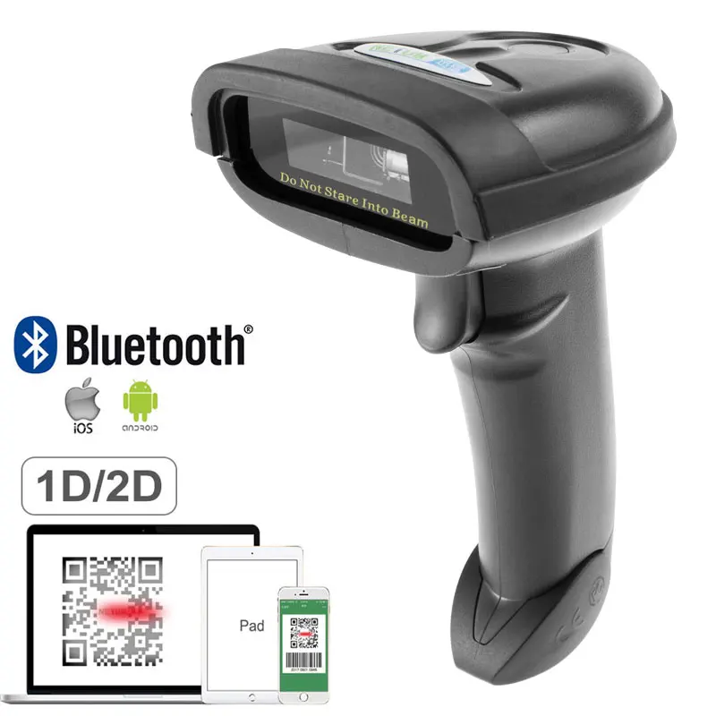 NETUM Bluetooth QR 1D/2D сканер штрих-кода 1200 точек/дюйм USB считыватель для мобильного