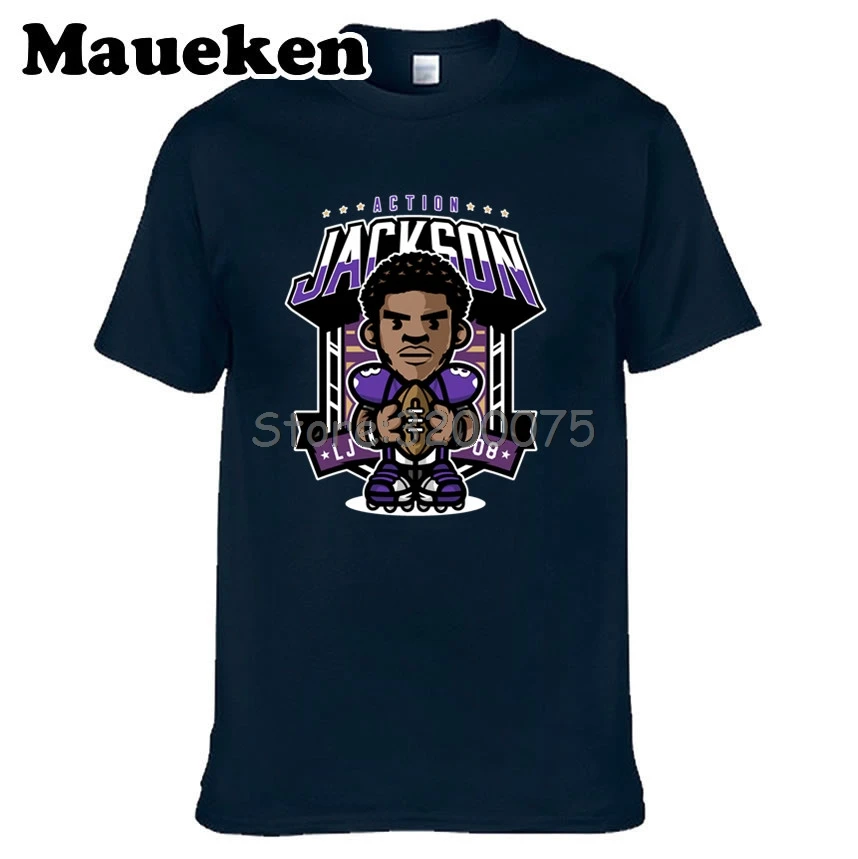 Мужская экшн футболка Lamar Jackson 8 Baltimore с коротким рукавом мужская мода W0123013|t shirt