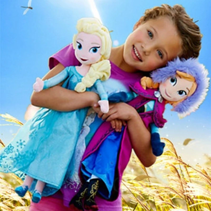 Frozen2-Princess Anna and Elsa Children’s Plush Dolls, Frozen Plush Toys, Christmas Birthday Toy Gifts, 40/50CM 2021 New