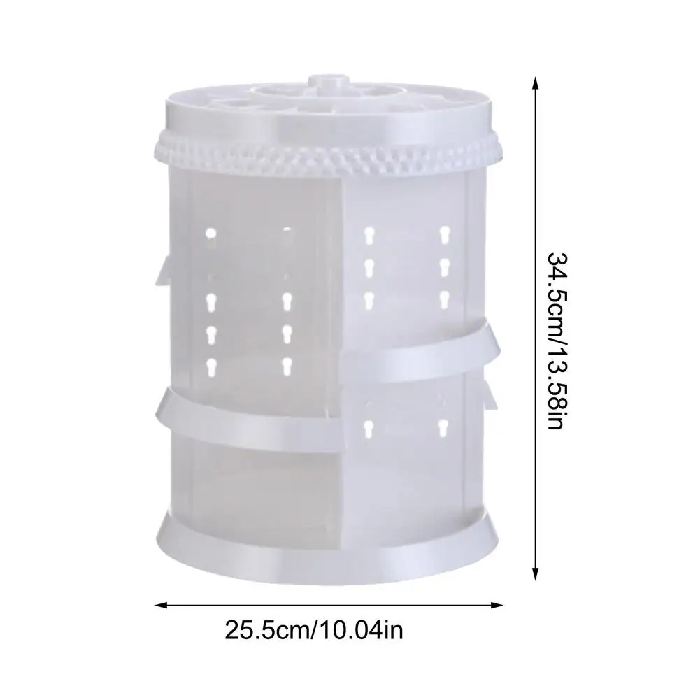 

360 Degree Rotating Makeup Storage Rack Multi-layer Drawer-free Shelf Cosmetics Organizer Bathroom Display Case