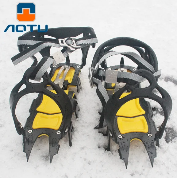 18 зуб альпинистские ботинки Чехлы силиконовые шипы для обуви противоскользящие