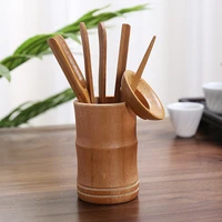 6pcs set bamboo tea spoon tea clip tea set accessories set kitchen utensils kung fu tea set accessories tools