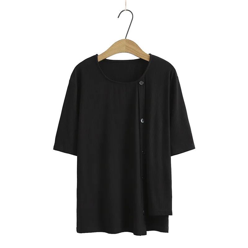 

Размера плюс XL-4XL Женская одноцветная одежда с короткими рукавами Летние футболки Свободные повседневные футболки большого размера винтажные Топы